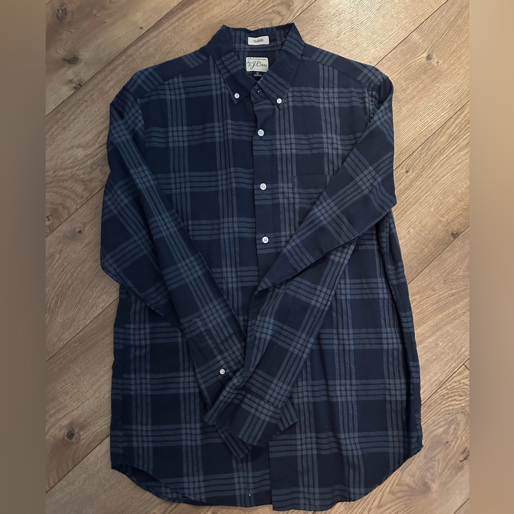 J. Crew Blue Casual Button Down Shirt